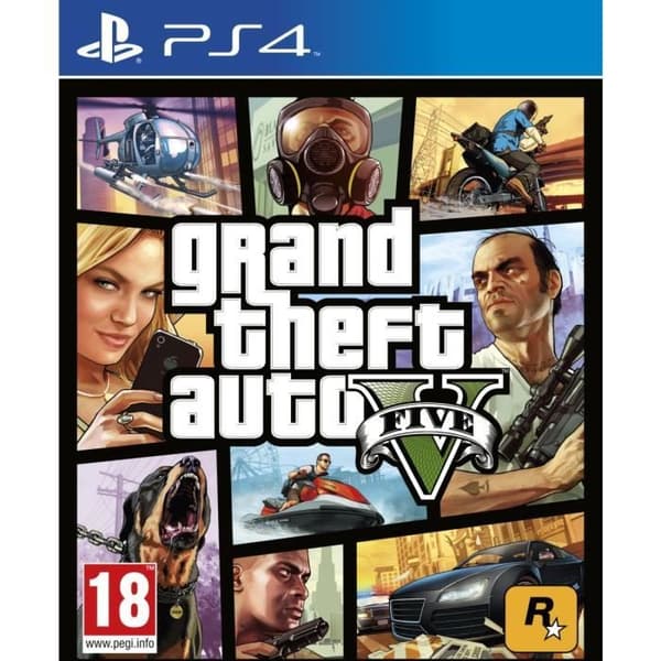 PS4-spel - ROCKSTAR-SPEL - GTA 5 - Action - Standard Edition - PEGI 18+