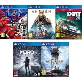 PES 2020, Anthem, Dirt Rally 2.0, Metro Exodus, Star Wars Battlefront