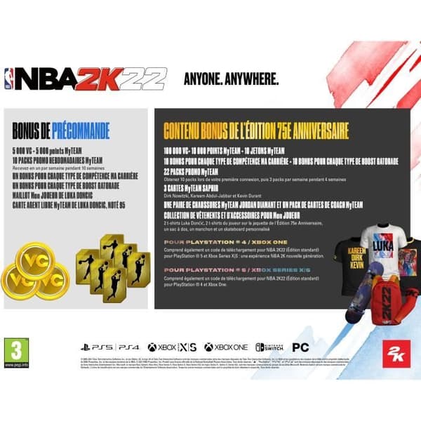 NBA 2K22 - 75th Anniversary Edition Xbox Series X-spel