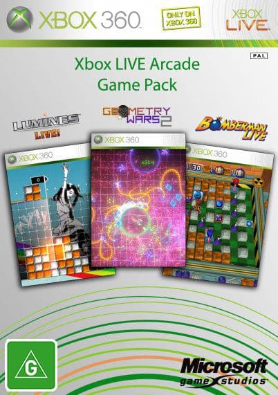 Xbox Live Arcade Game Pack (Engelskt spel, Spansk, Fransk. Tysk Box) - Xbox 360