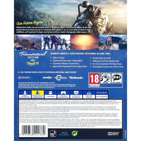 Fallout 76 Tricentennial Edition Playstation 4 PS4