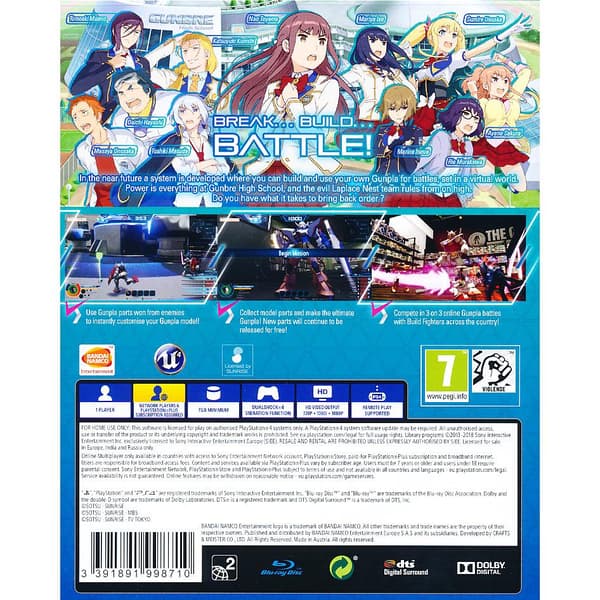New Gundam Breaker Playstation 4 PS4