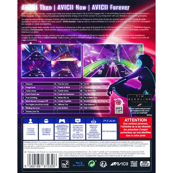 AVICII Invector Playstation 4 PS4