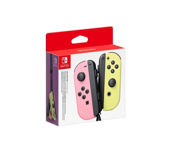 NYTT Joy-Con Pair - Pastel Pink/Pastel Yellow Nintendo Switch Joycon