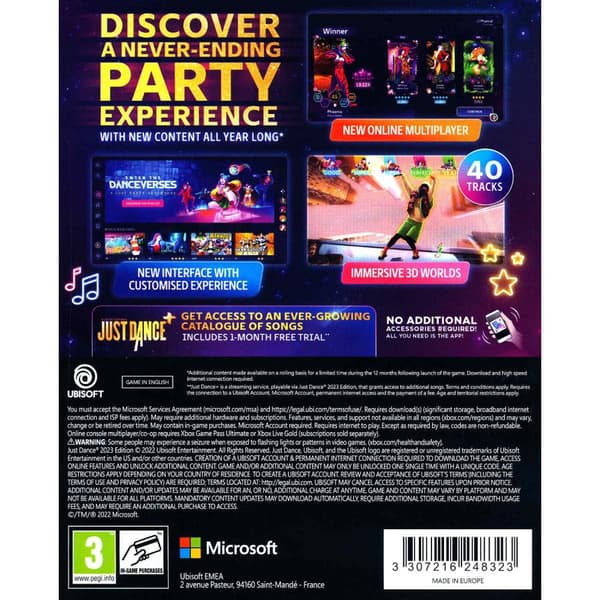 Just Dance 2023 Xbox Series X (Code in a box)