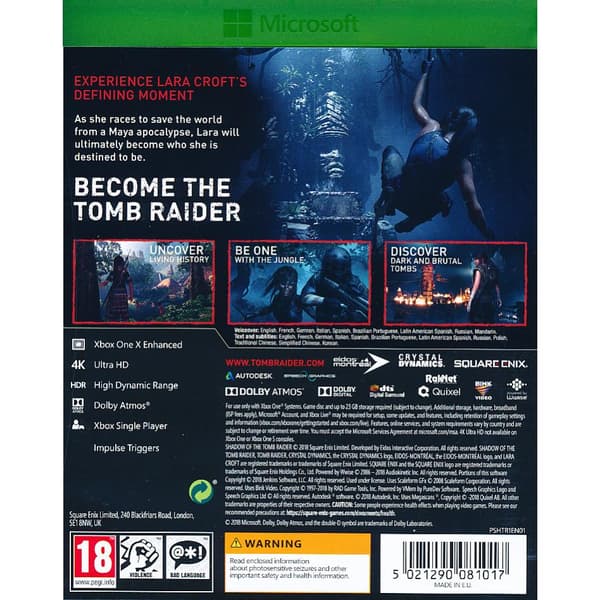 Shadow of  The Tomb Raider Xbox One