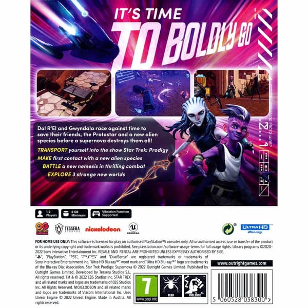 Star Trek Prodigy Supernova Playstation 5 PS5