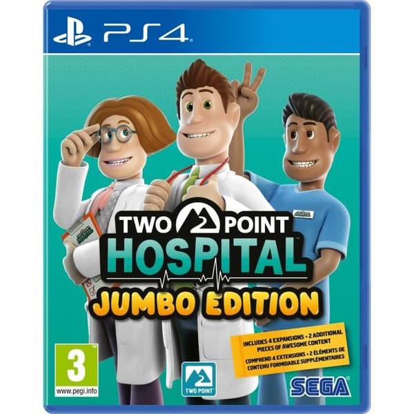 Two Point Hospital - Jumbo Edition - Strategispel - PS4 - Ultimate - Ytterligare innehåll ingår