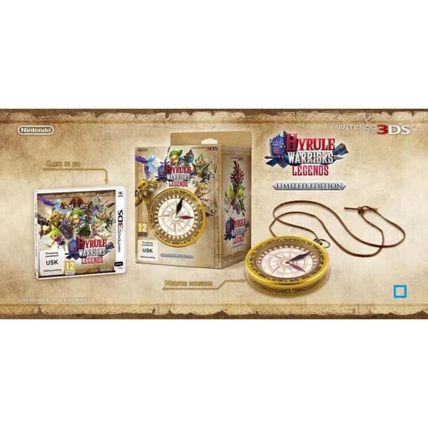 Hyrule Warriors Legends 3DS-spel + 1 kompassklocka