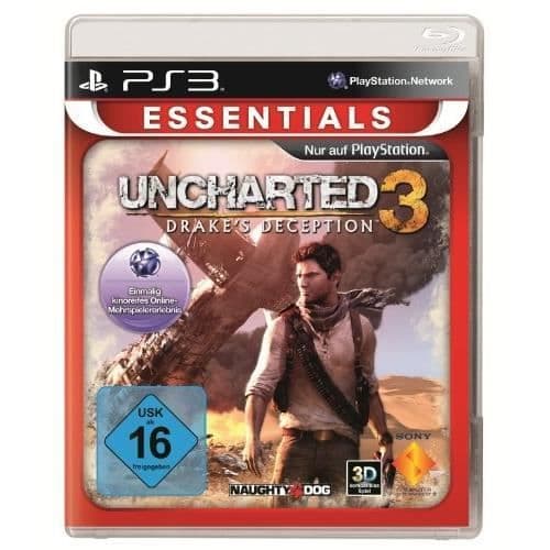 Spel PS3 - Sony - Uncharted 3: Drake's Deception - Essentials - Action - Tysk import- USED