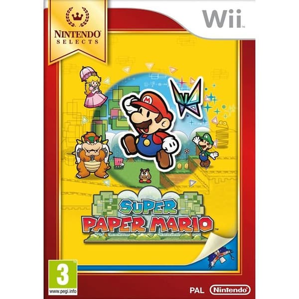 Super Paper Mario Selects Wii Game- USED