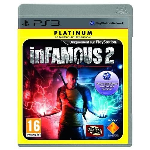 INFAMOUS 2 PLATINUM / PS3 konsolspel- REFURBISHED