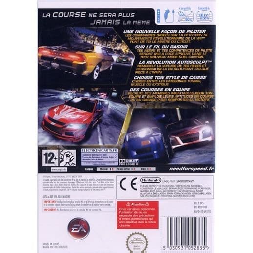 NEED FOR SPEED CARBON / Wii- USED