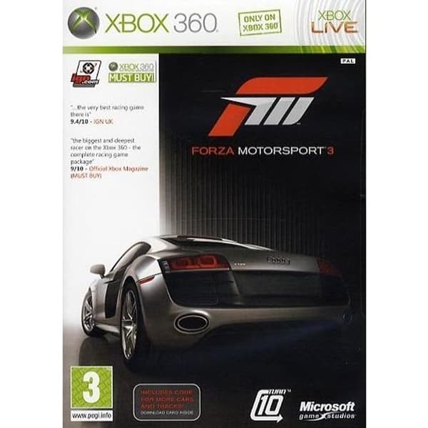 FORZA MOTORSPORT 3 / SPEL FÖR XBOX360 KONSOL- REFURBISHED