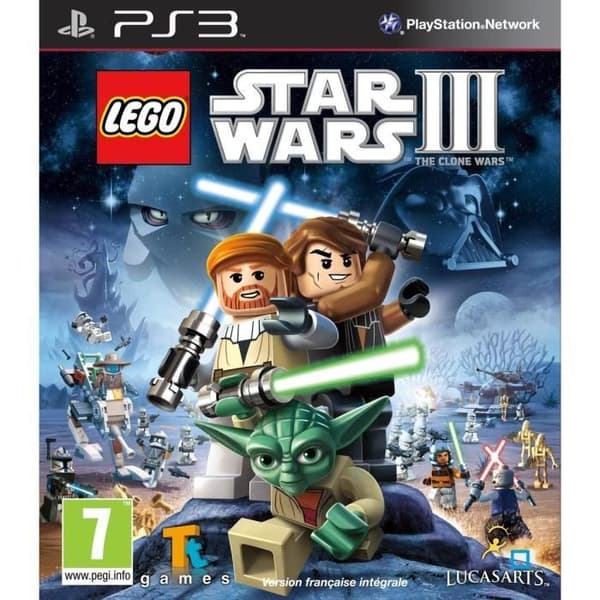 LEGO STAR WARS 3 / PS3 konsolspel- REFURBISHED
