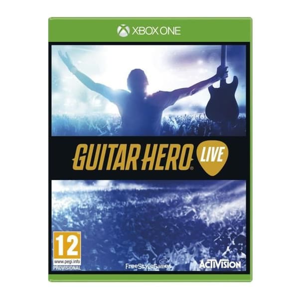 Packa Guitar Hero Live Xbox One-spel + 2 gitarrer för Xbox One- REFURBISHED