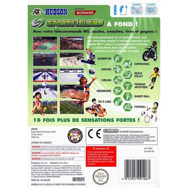 SPORTS ISLAND / NINTENDO Wii-KONSOLSPEL- USED