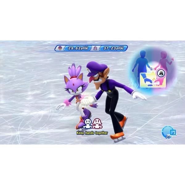 Mario &amp; Sonic vid de olympiska spelen 2014 Wii U-spel- USED