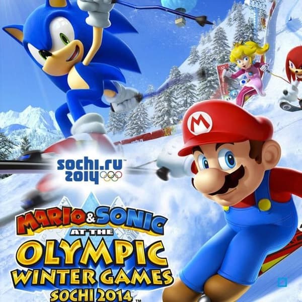 Mario &amp; Sonic vid de olympiska spelen 2014 Wii U-spel- USED