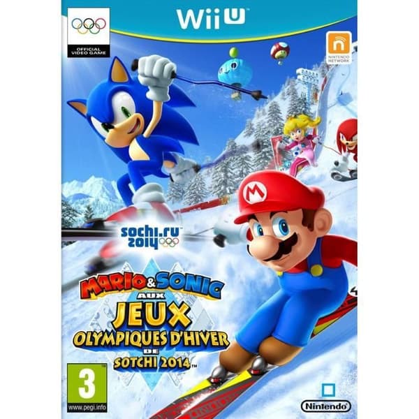 Mario &amp; Sonic vid de olympiska spelen 2014 Wii U-spel- USED