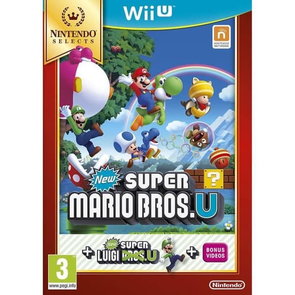Videospel - Nintendo - New Super Mario Bros U + Super Luigi U - 1-4 spelare - Wii U - PEGI 3+- REFURBISHED