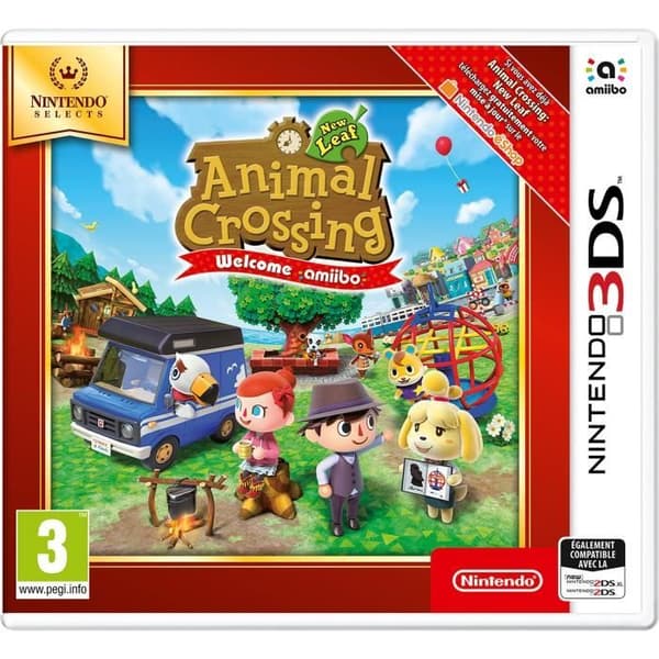 Animal Crossing New Leaf Välkommen Amiibo 3DS Nintendo väljer spel- REFURBISHED