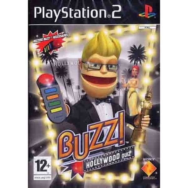 BUZZ HOLLYWOOD QUIZ / PS2 KONSOLSPEL- USED