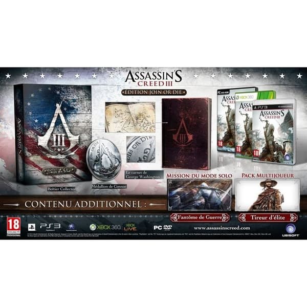 ASSASSIN'S CREED 3 COLLECTOR / PS3-konsolspel