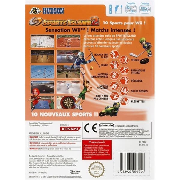 SPORTS ISLAND 2 / NINTENDO Wii KONSOLSPEL- USED