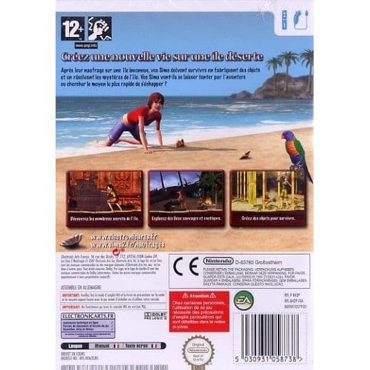 THE SIMS 2 SHIPWRECKED / NINTENDO Wii-KONSOLSPEL- REFURBISHED