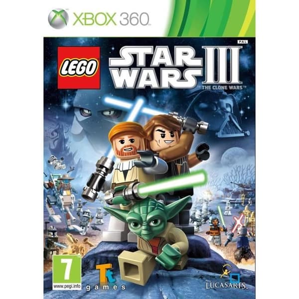 LEGO Star Wars 3 XBOX 360-spel- REFURBISHED