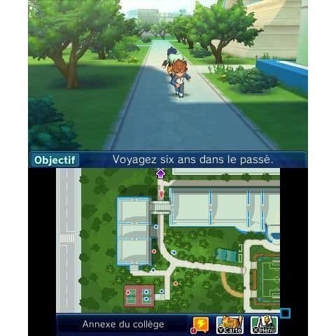 Inazuma Eleven Go Chrono Stones Inferno 3DS-spel- USED