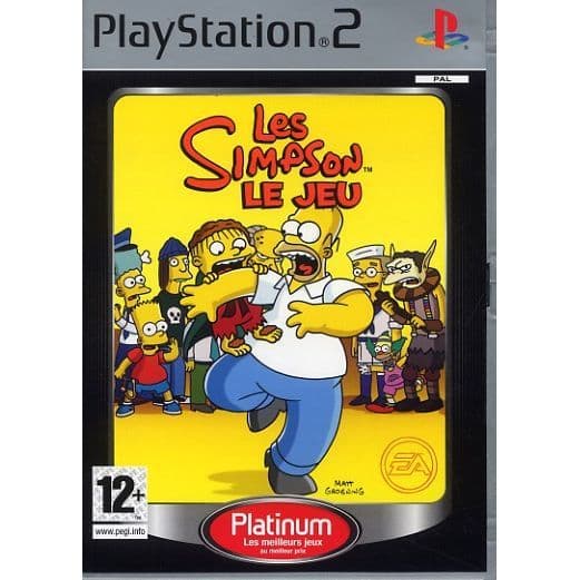 THE SIMPSONS: The PLATINUM GAME / PS2 CONSOLE GAME- REFURBISHED
