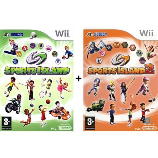 SPORTS ISLAND 1 OCH 2 PACK / NINTENDO KONSOLSPEL- REFURBISHED