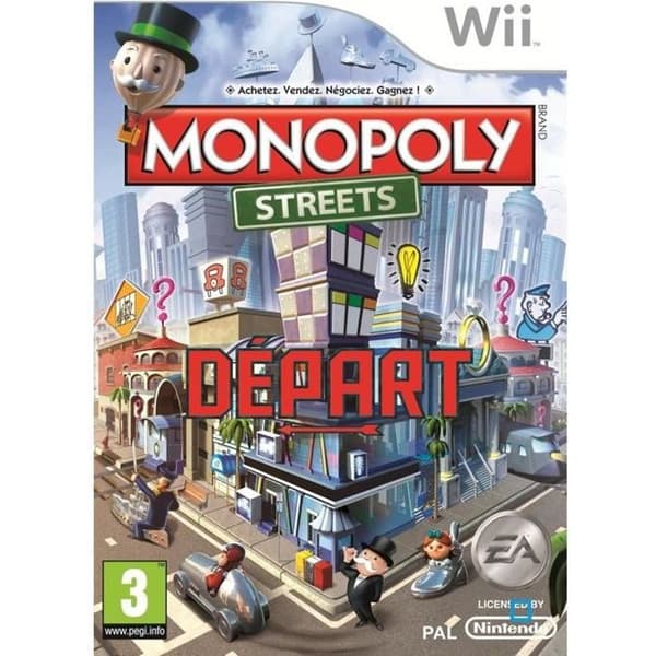 MONOPOLY STREETS / Wii-konsolspel- REFURBISHED