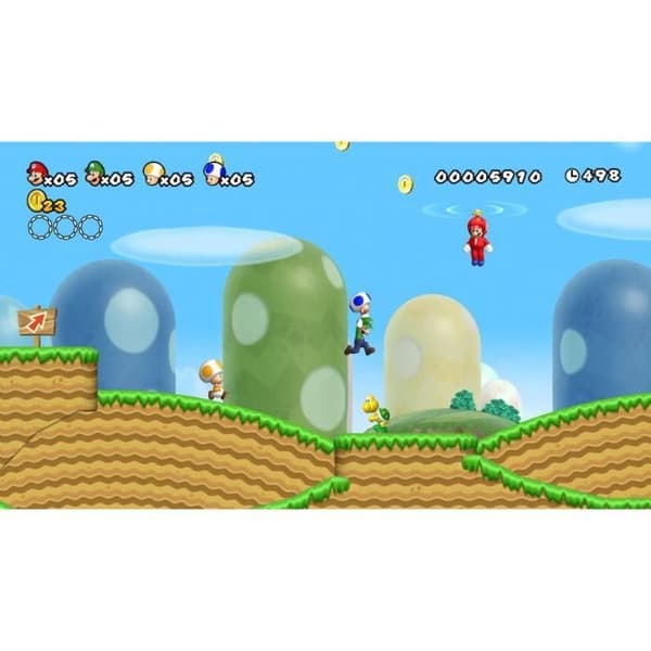 TV-spel - Nintendo - NYA SUPER MARIO BROS - Äventyr - Wii - I kartong- USED