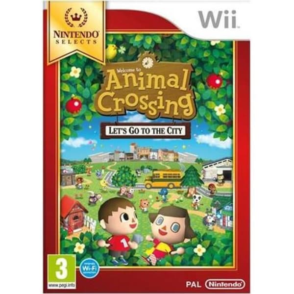 TV-spel - Nintendo - Animal Crossing: Lets Go to the City - Simulering - Wii - Edition Selects- USED