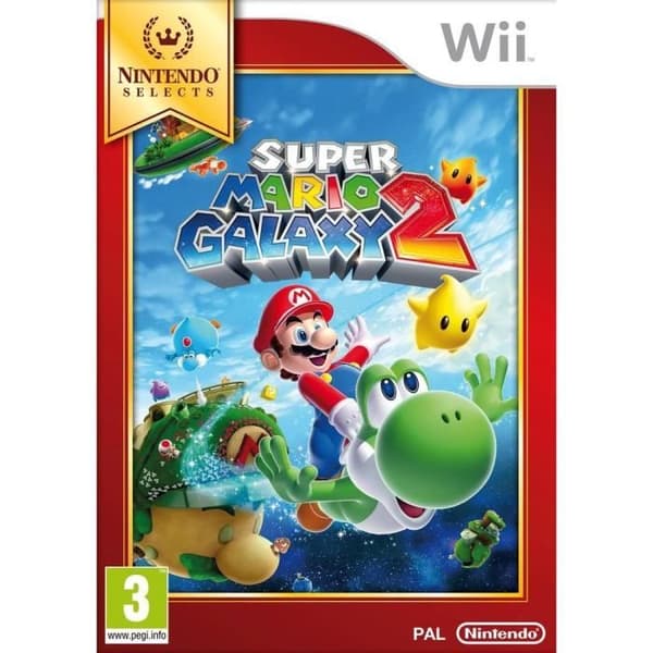 Videospel - Nintendo - Super Mario Galaxy 2 - Selects Edition - Plattform Wii- USED