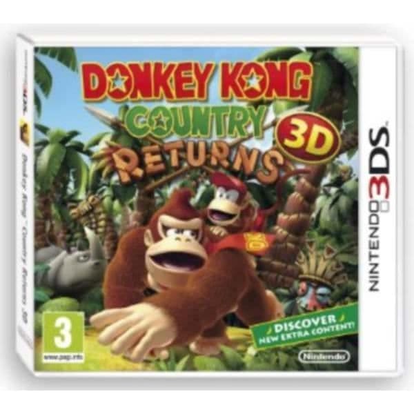 TV-spel - Nintendo - Donkey Kong Country Returns 3D - 3DS Platform - Standard Edition - Genre Platform- REFURBISHED