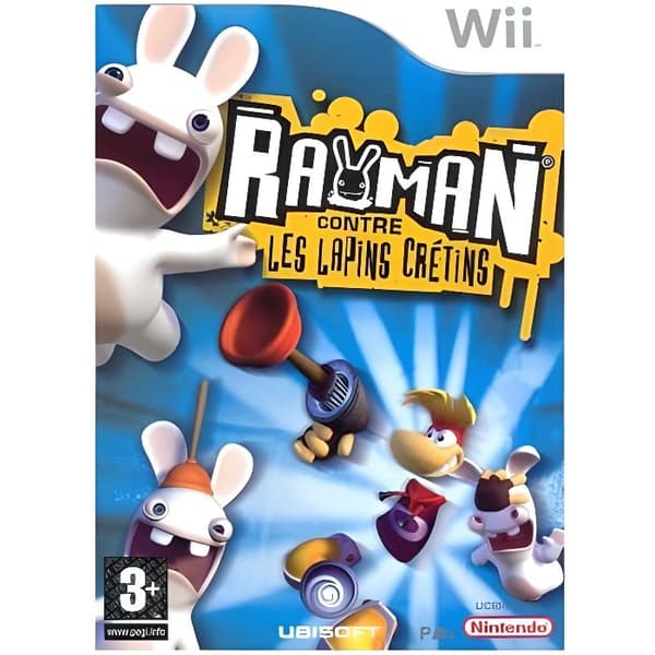 Spel - Ubisoft - Rayman Raving Rabbids - Wii - Action - Multiplayer - Boxad- USED