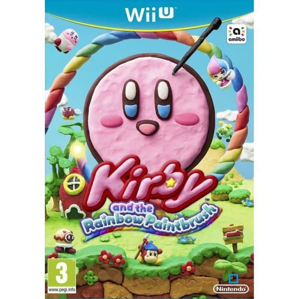 Plattformsspel - Nintendo - Kirby and the Rainbow Paintbrush - Wii U - 1-4 spelare - PEGI 3+- USED