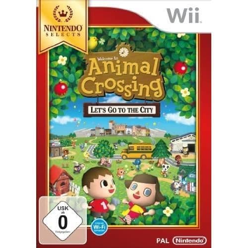 Wii-spel - NINTENDO - ANIMAL CROSSING: LÅT OSS GÅ TILL STADEN - Tysk import - Selects-utgåvan - Äventyr- USED
