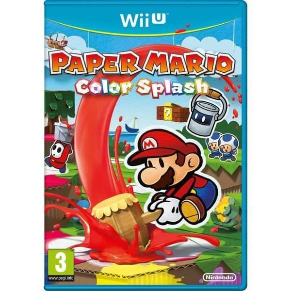 Paper Mario Color Splash Wii U-spel- USED