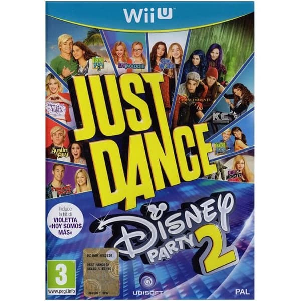 Ubisoft Just Dance: Disney Party 2, Wii U - Videospel ( Wii U, Physique Media, Dance, Ubisoft, 2015/10/20, E (Alla))- USED