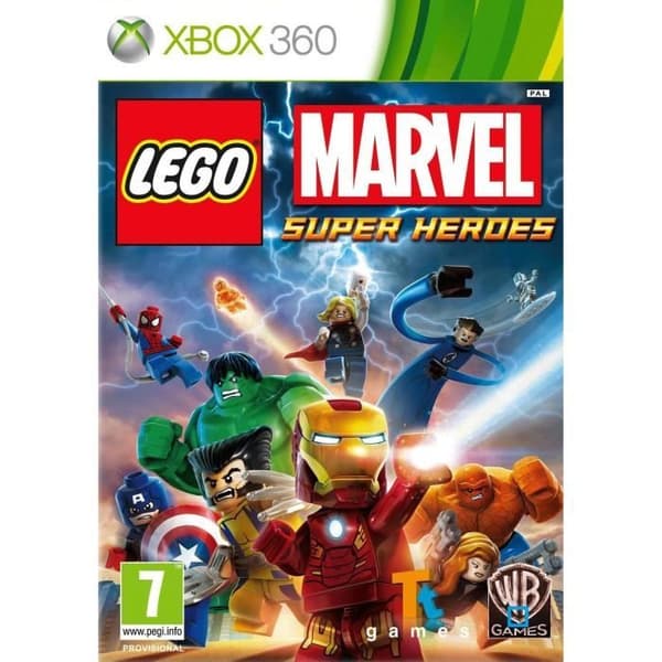 LEGO Marvel Super Heroes videospel - Xbox 360 - Action - Marvel - DVD- REFURBISHED