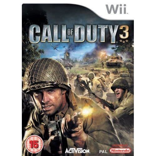 TV-spel - Call of Duty - Call of Duty 3 - Wii - Shooting - FPS - Standard Edition- USED