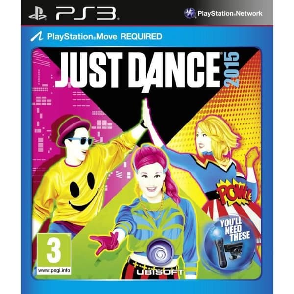 PS3-spel - Ubisoft - Just Dance 2015 - Musikalisk genre - Boxad version- USED