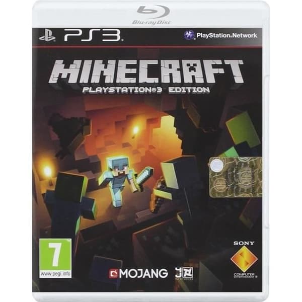 TV-spel - Mojang - Minecraft - PS3 - Standard Edition - Online multiplayer - PEGI 7+- USED