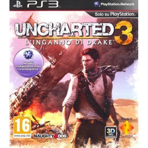 TV-spel - Sony - Uncharted 3: Drake's Illusion - Action - PS3 - Italiensk import- USED