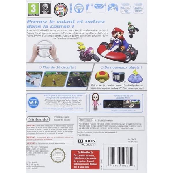 Mario Kart Wii-spel - Nintendo Selects - Racing - Boxed- REFURBISHED